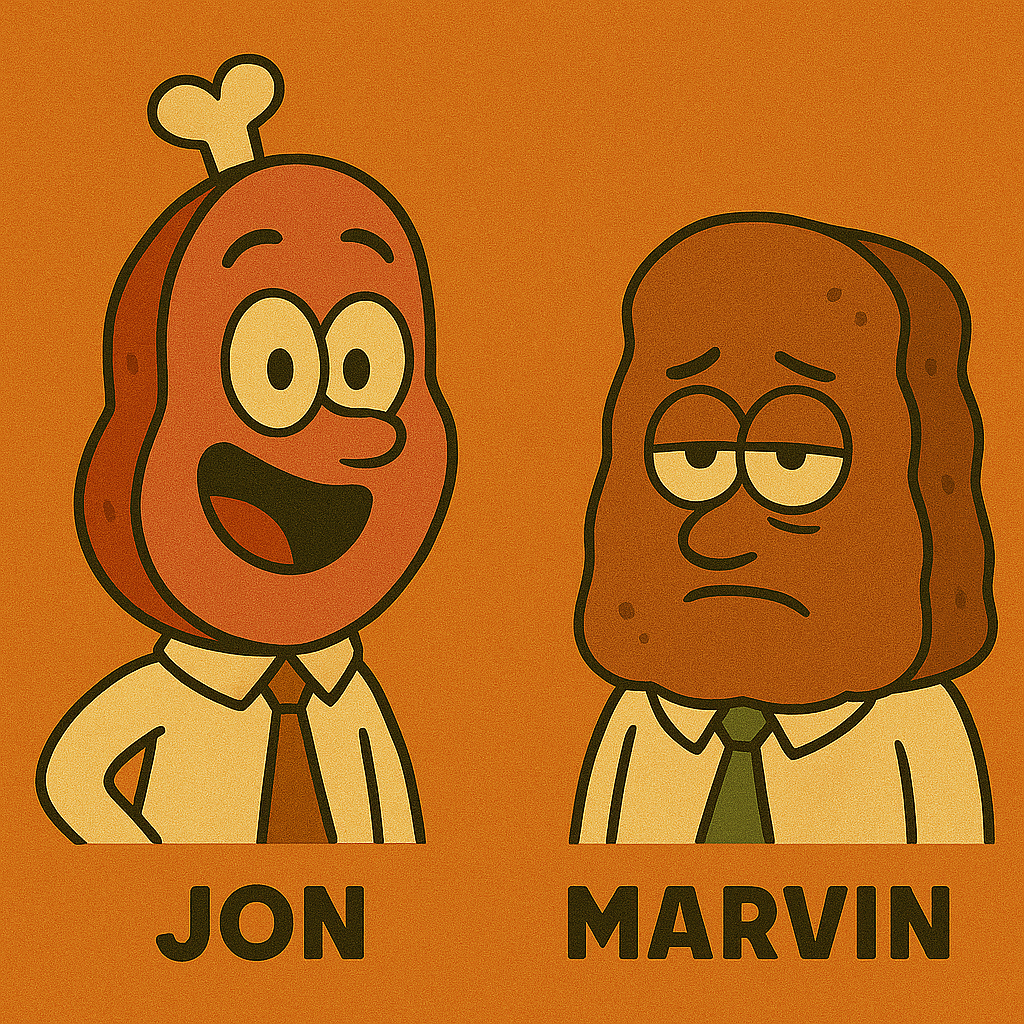 Jon and Marvin art